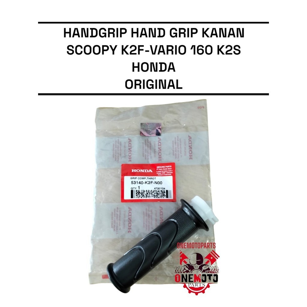 HANDGRIP HAND GRIP KANAN SCOOPY K2F VARIO 160 K2S HONDA 53140-K2F-N00 ORIGINAL