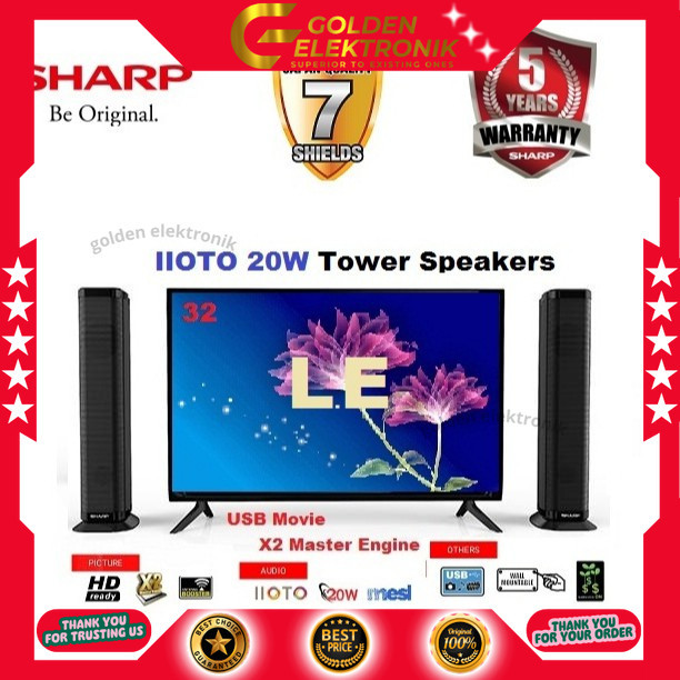LED TV SHARP Digital TV 32 Inch 2T-C32BD1i-TG / 2TC32BD1I IIOTO 32BD1I