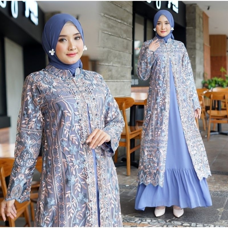 FLASH SALE  MEGA PROMO Gamis Pesta Terbaru MS Kebaya / Gamis Modern / Gamis Mewah GAMIS CERUTI ABAYA