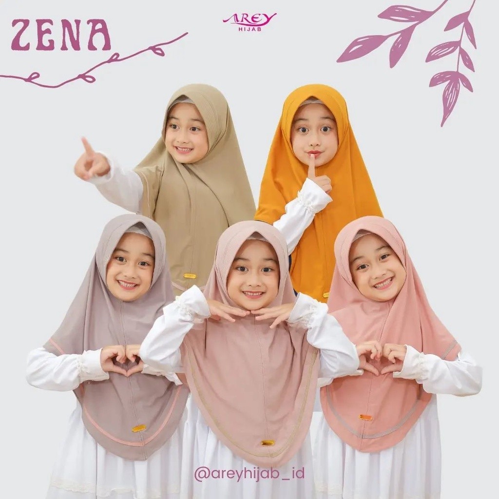HIJAB INSTAN AREY ANAK ZENA BY AREY HIJAB KIDS ORIGINAL- Kinanhijabstore Termurah