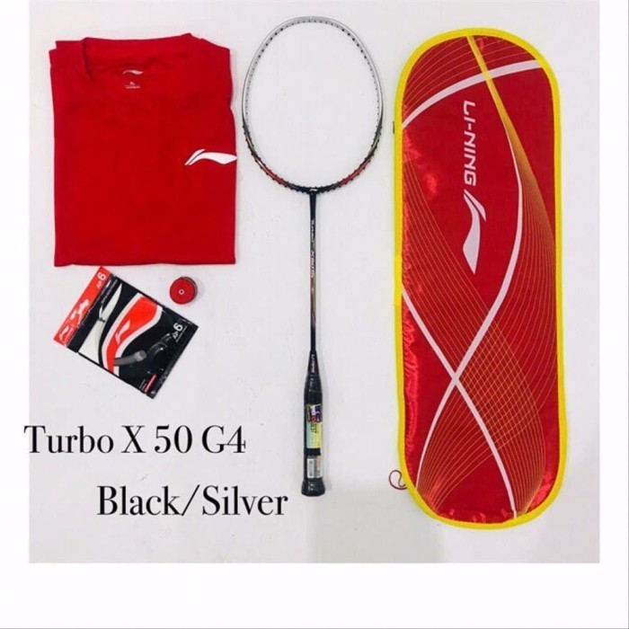 Raket Badminton Bulutangkis Li-Ning Linning TURBO X 50 70 G4 Original -MNB24