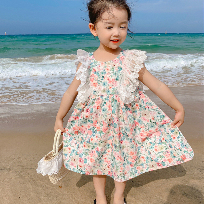 Dress Anak Flower Tile Putih