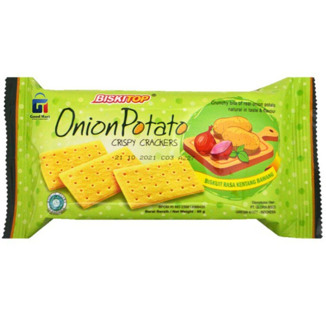 

BISKITOP ONION POTATO CRISPY CRACKERS 50g