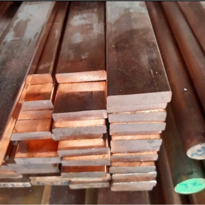 Plat Tembaga Busbar 5mm x 15mm x 500mm copper plate
