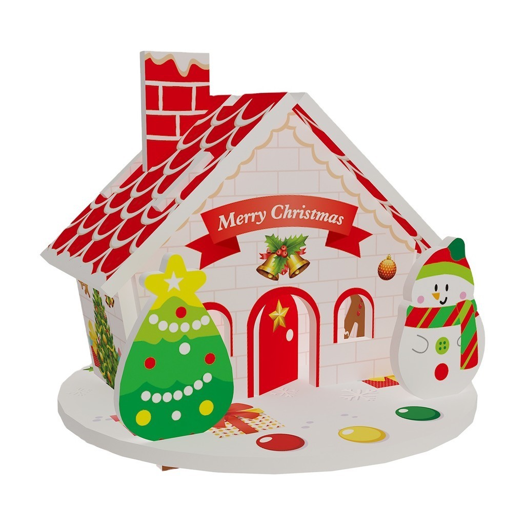 

Puzzle Jigsaw Puzzle 3D Mainan Model Kertas Hadiah Natal Kualitas Bagus