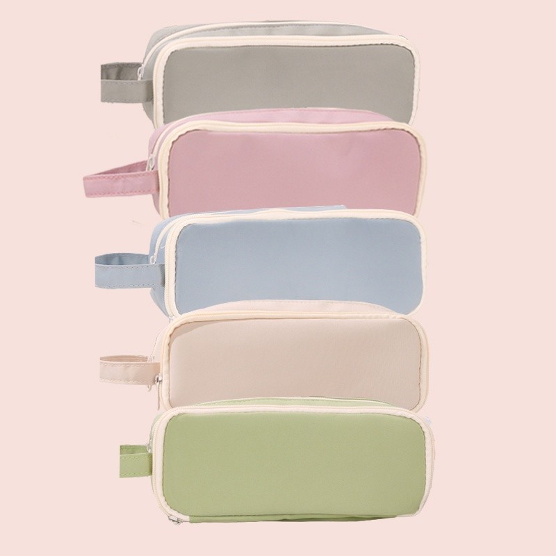 

RB INS Pencil Case Large Capacity Pencil Case Simple Japanese Stationery Storage Bag School Office