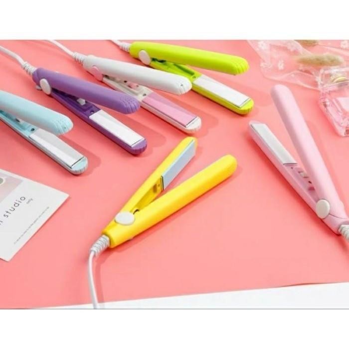 【GRATIS ONGKIR】Catokan Rambut Mini 2in1 Lurus & Curly Multifungsi Cepat Aman Box