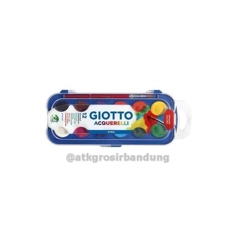 

Giotto Acquerelli Mini 12 Warna / Watercolor Cake / Cat Air AGB – 1 Set