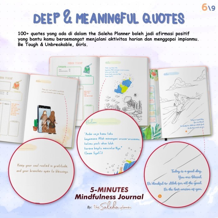 

Buku Saleha Planner dan Jurnal Muslimah: 5 Minutes Mindfulness Journal