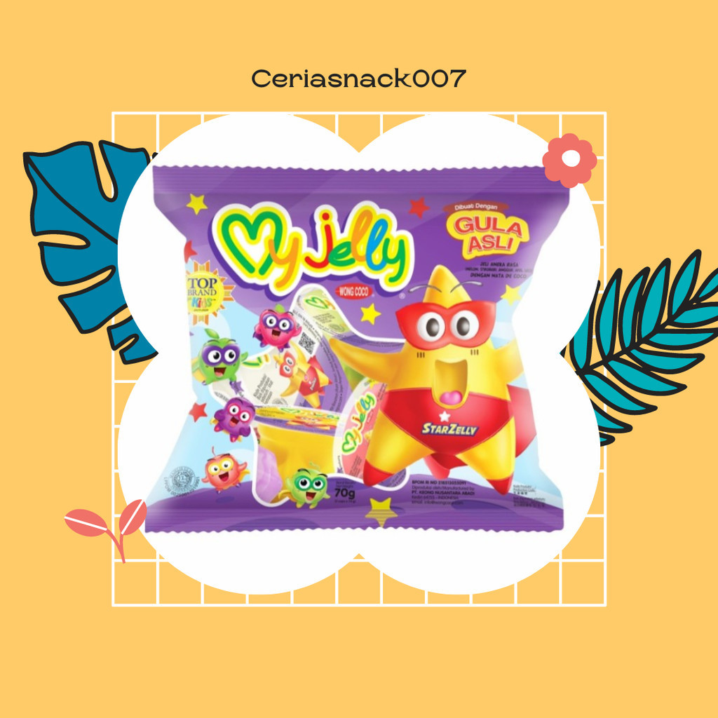 

Jeli Nata De Coco My Jelly Wong Coco 70gr