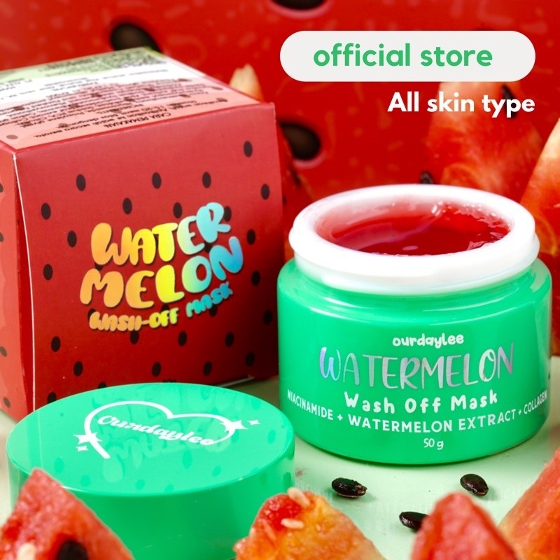 OURDAYLEE WATERMELON WASH OFF MASK BPOM OURDAYLEE Our Day Lee