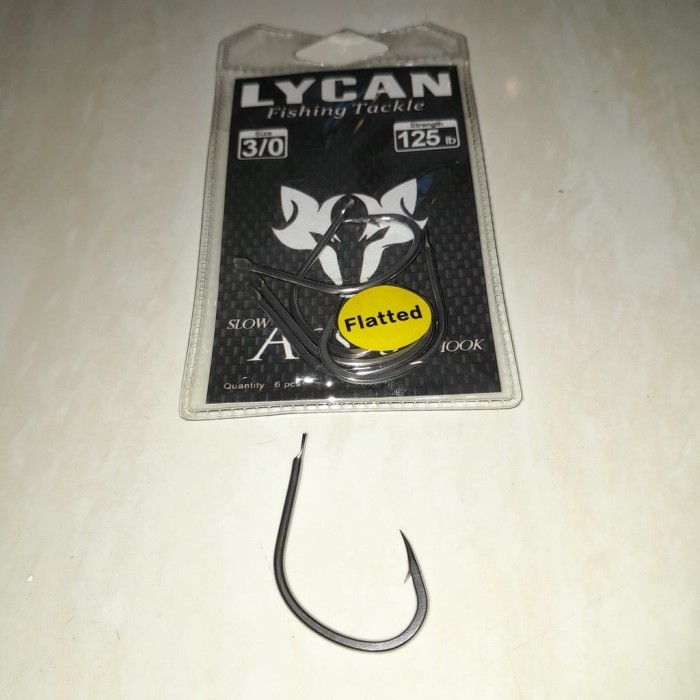 Slow Assist Lycan Single Hook Slow Jigging ASSIST Hook Lycan Fishing T - 3/0