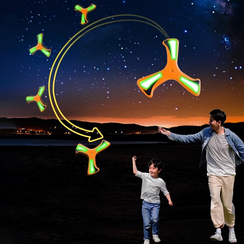 Mainan Outdoor Anak / Bumerang Boomerang Flash Mainan Anak Edukatif Tradisional Sport Fun