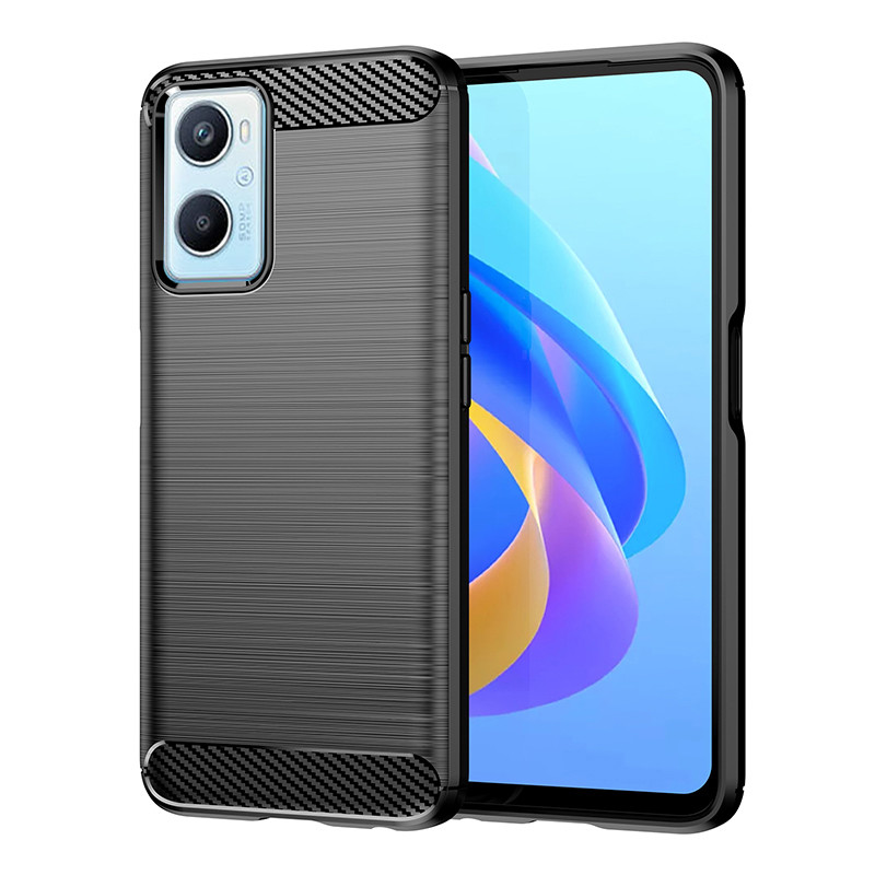 For OPPO A96 case Phone Cover Brushed Texture Soft TPU Silicone PU Leather Back Cover for OPPO A96 C