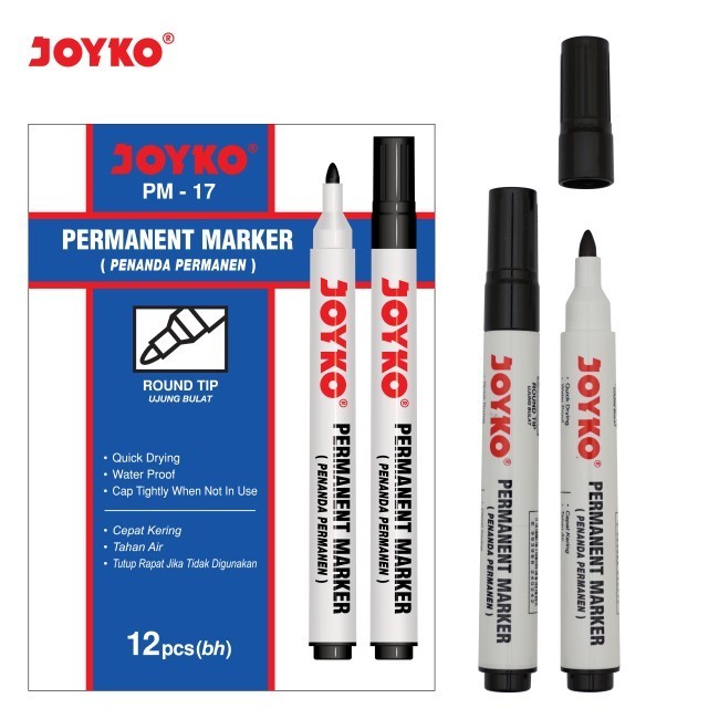 

(HS) Joyko Permanent Marker Spidol PM-17 Permanen Round Tip - 1 Pcs