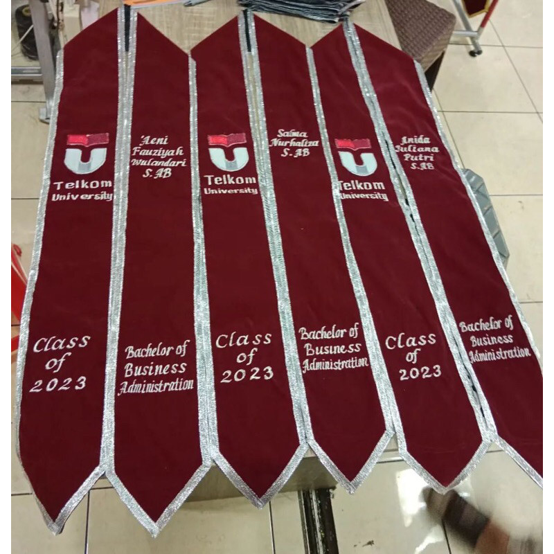 [SEHARI JADI] SELEMPANG WISUDA SELEMPANG LEHER SELEMPANG LOGO SELEMPANG STANFORD Selempang Wisuda