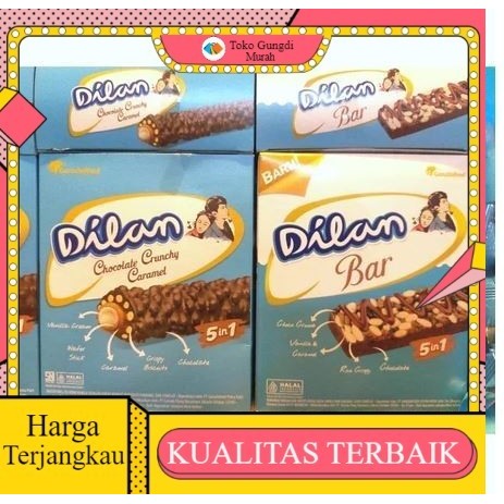 

(Per Box isi 12) Dilan Chocolate Bar / Dilan Chocolate Crunchy Caramel / Dilan Waffle - Kemasan Box