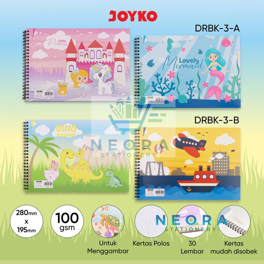 

JOYKO BUKU GAMBAR DRBK 3A - 3B/ JOYKO DRAWING BOOK DRBK-3A / 3B