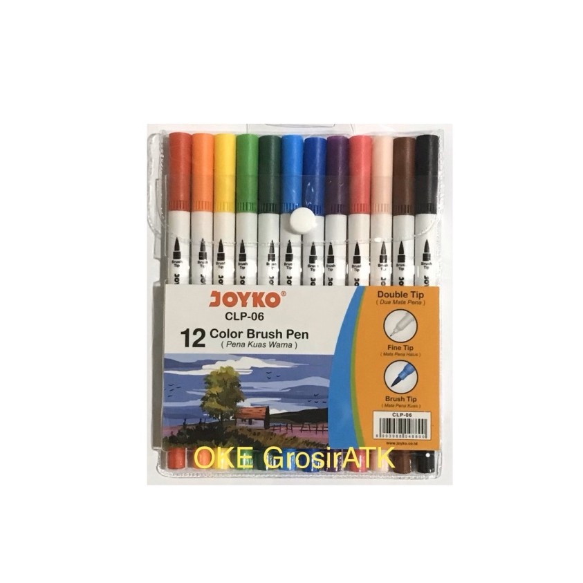 

[BIG SALE] Brush Pen Joyko CLP-06 / Spidol Warna [set]