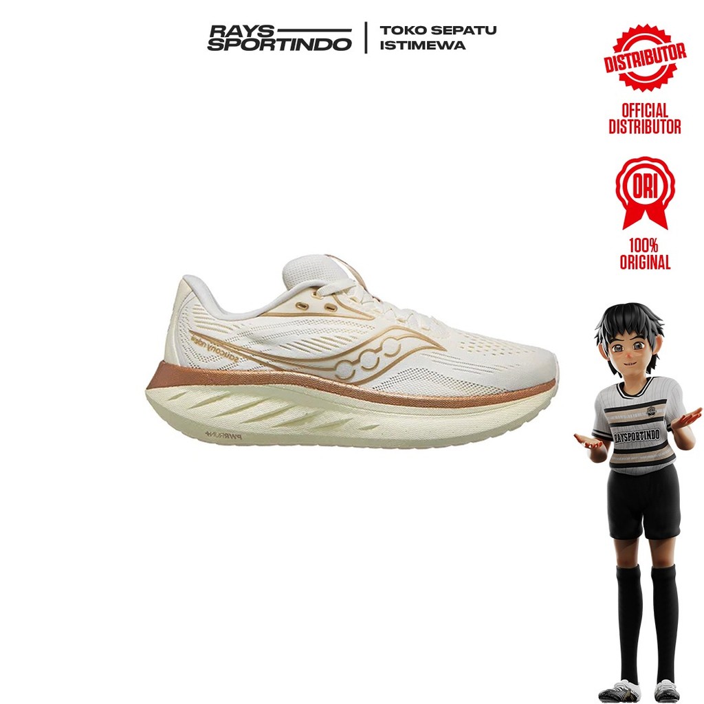 SEPATU RUNNING SAUCONY SHOES RIDE 18 WOMEN