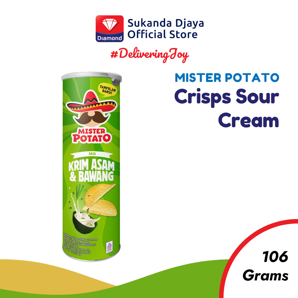 Mister Potato Snack Crisps Sour Cream 106 Gr