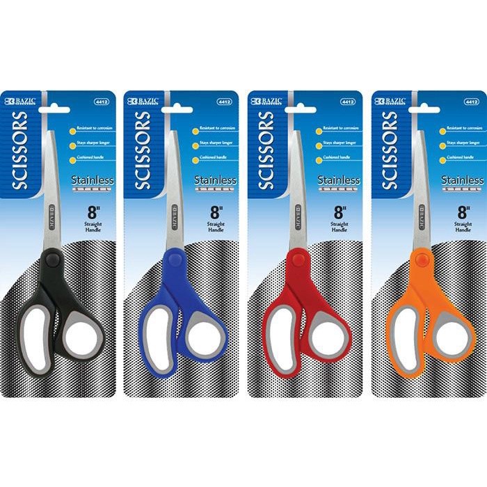

BAZIC SCISSORS 8IN SOFT GRIP 4412 621312377