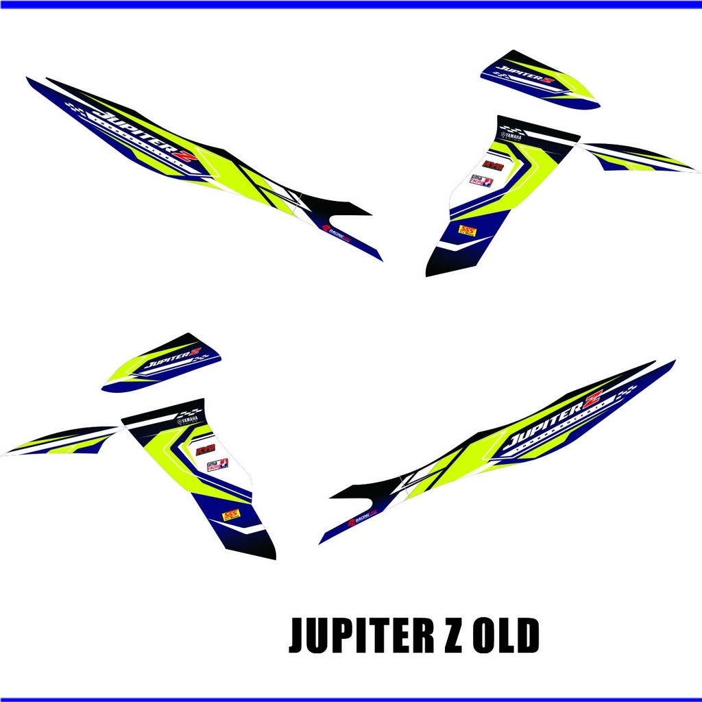 VARIASI MOTOR STICKER LIST YAMAHA JUPITER Z OLD VARIASI SIMPLE RACING MOTIF POLET LIST MOTOR JUPITER