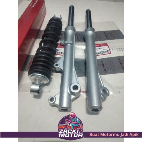 Shockbreaker belakang + as shock + tabung depan beat karbu lama KVY