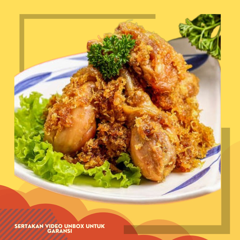 

AYAM SERUNDENG GORENG KRIUK [FROZEN] ENAK GURIH RENYAH , PRAKTIS, TANPA PENGAWET HALAL