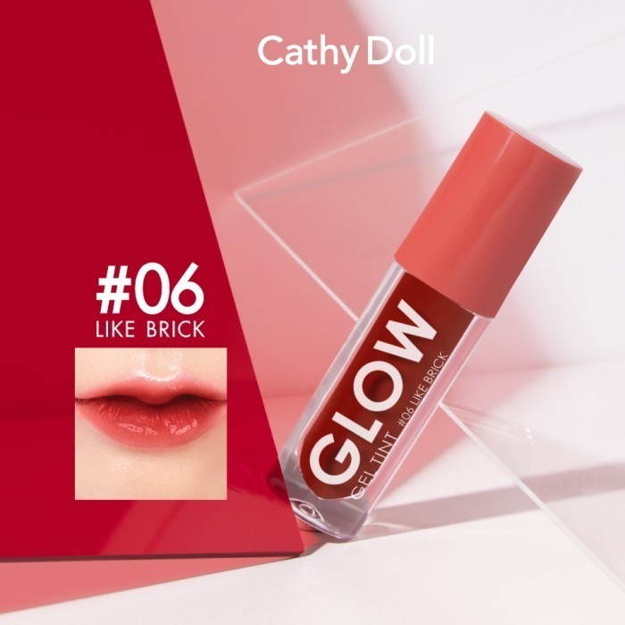 CATHY DOLL GLOW GEL TINT X BRIGHTWIN WIN METAWIN BRIGHT LIP TINT - 06 Like Brick