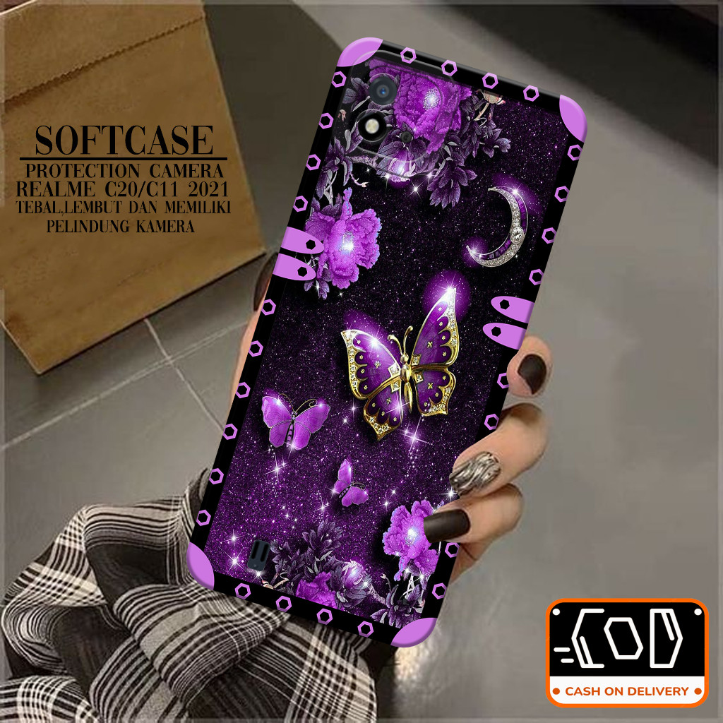 Case Hp Realme C20/C11 2021- Soft Pro Camera - Softcase Realme C20/C11 2021- Casing Realme C20/C11 2