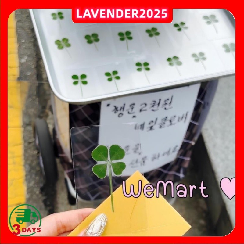 

【24H】Four Clover Bookmark Keyring Daun Lucky Queen of Tears Hong Haein Asli Korea Drama Clover