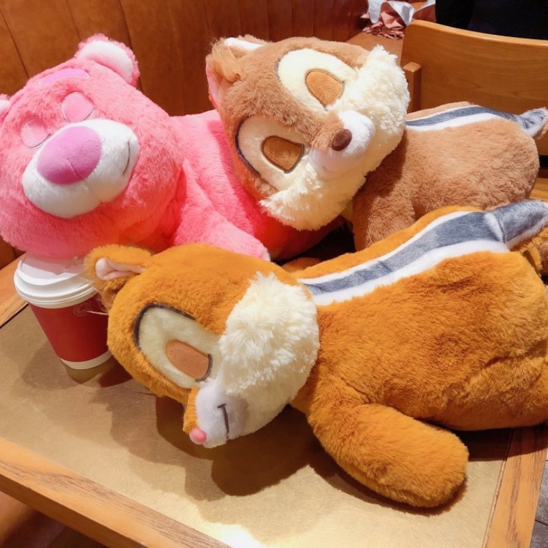 43cm Disney Lying Posture Plush Toy Kawaii Dumbo Donald Duck Stitch Winnie The Pooh Soothe Baby Doll