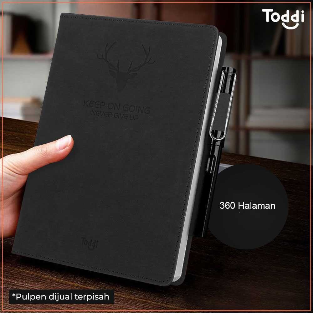 

Toddi Buku Jurnal Hardcover Notebook Diary 80GSM 340 Halaman Grid - CW-5025