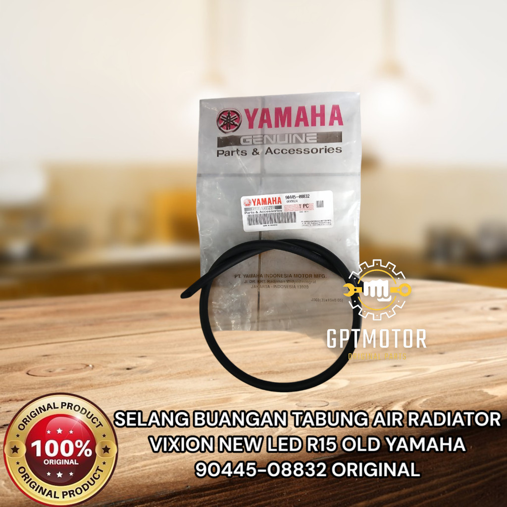 SELANG BUANGAN TABUNG AIR RADIATOR VIXION NEW LED R15 OLD YAMAHA 90445-08832 ORIGINAL