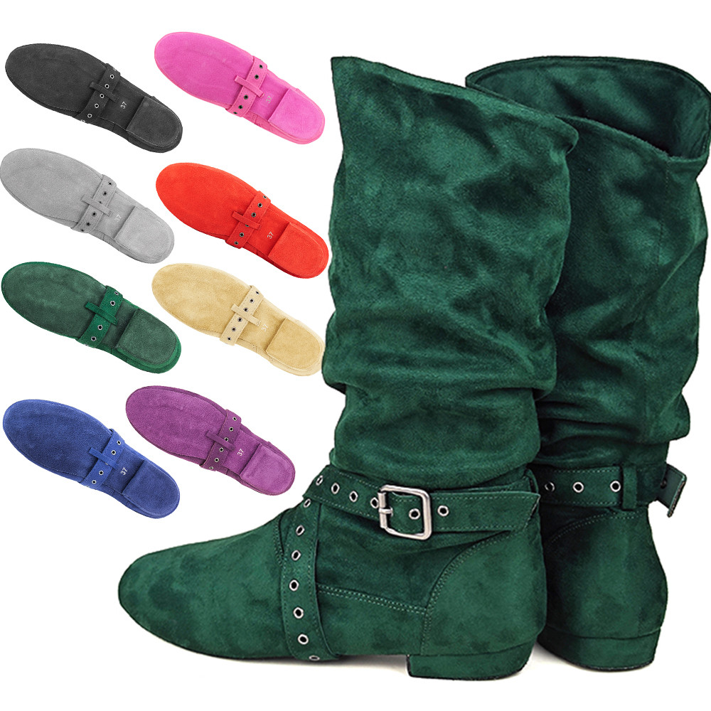 Suede Sole Boot Step Women Latin Dance Boots Salsa Shoe Long Warm Up Line Shoes West Coast Swing Swa
