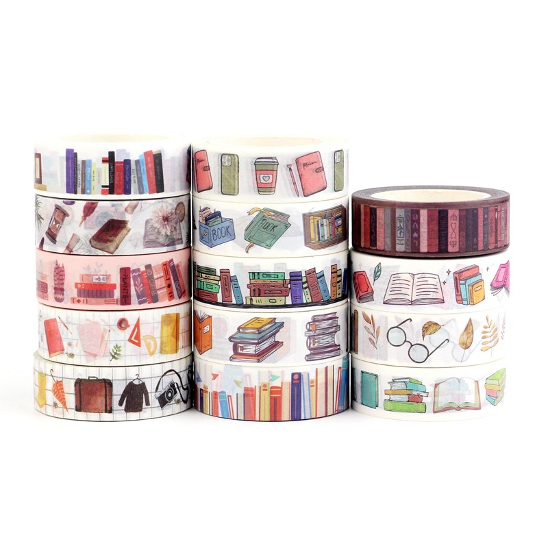 

NEW 1PC 10M Decorative Books & Makeups Washi Tape Set for Planner Scrapbooking Adhesive Masking Tape Stationery School Supplies