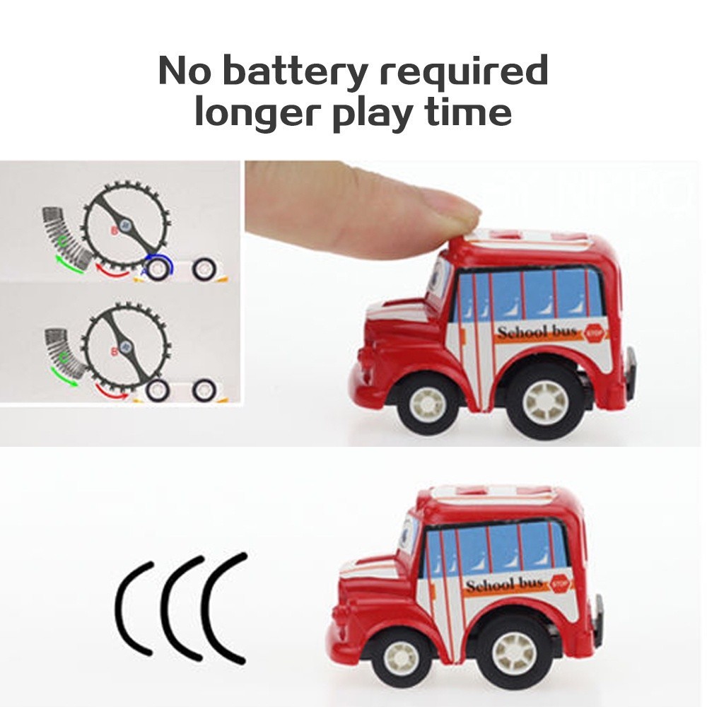 

Geetoy Set Mainan Mobil Truk Api Anak-anak Mobil Teknik Mini Inersia 6 In 1 Tas