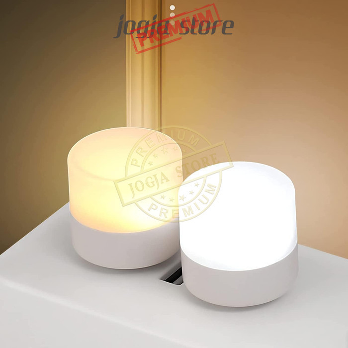 Lampu Tidur LED USB Mini Portable Night Light Lampu Baca Emergency 5V
