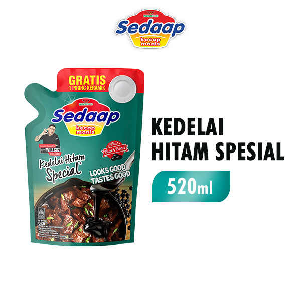 

SEDAAP Kecap Manis Kedelai Hitam Spesial Pouch 520ML