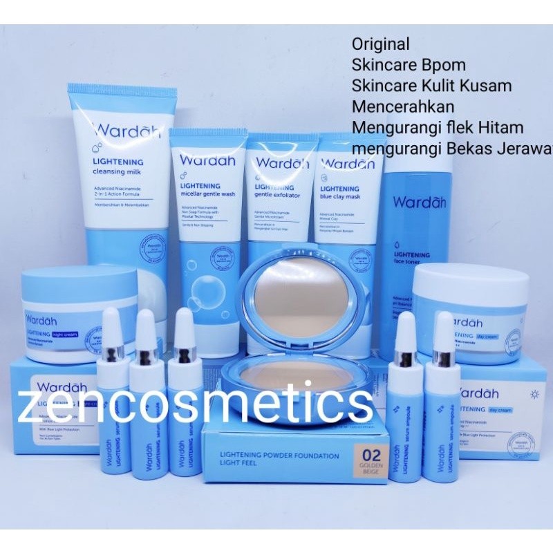 Wardah Paket Lightening Series Seserahan/ Paket Wardah Original Lengkap/ Paket Kosmetik Lamaran