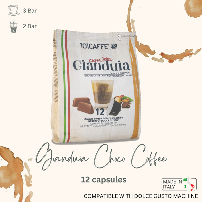 

Dolce Gusto Capsules - Caffe Gianduia Choco (12 Capsules)