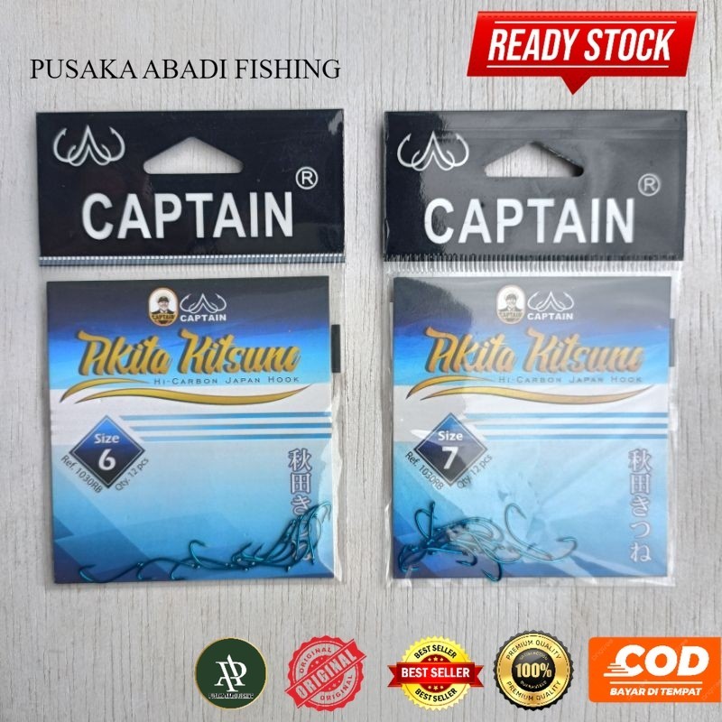 Kail Pancing Captain Akita Kitsune (1030RB) - mata kail pancing captain biru