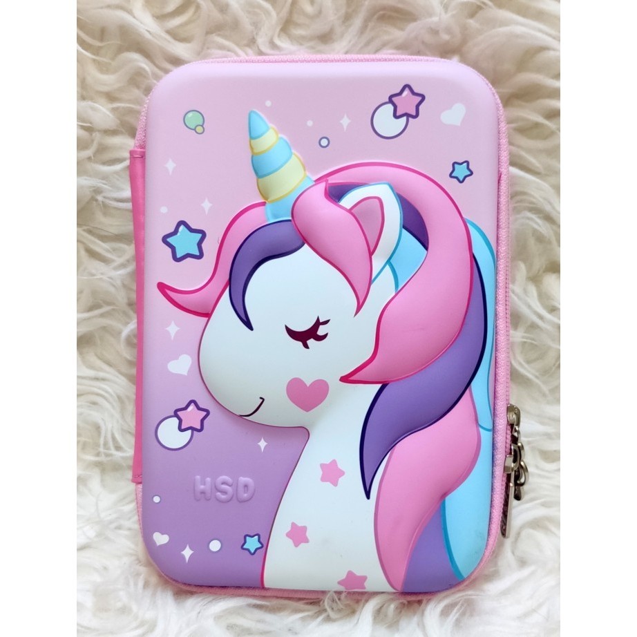 

PROMO!! -Tempat Pensil Anak Hardcase Boxes kotak Pencil Case HSD Unicorn BT 21 - Unicorn
