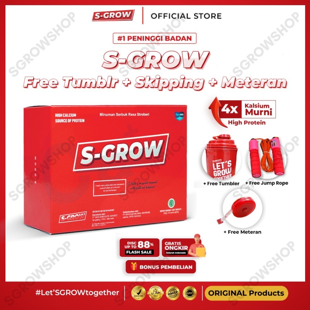 

S-GROW Susu Peninggi Badan Terbaik Original EMI01