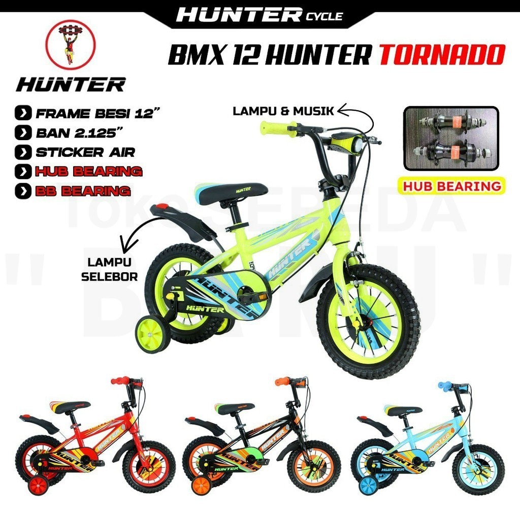 TB - Sepeda BMX HUNTER TORNADO Ukuran 12 16 18 Inch