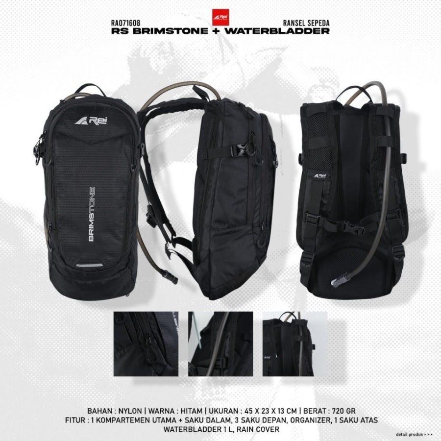 Rei Tas atau Ransel Sepeda Brimstone + Waterbladder Arei Outdoorgear