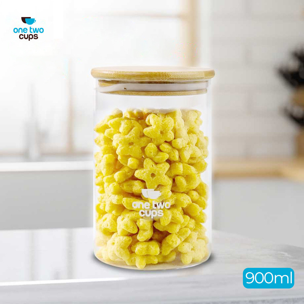 tempat makanan/ box snack/ Toples Kaca Penyimpanan Makanan Glass Jar / lodong estetik