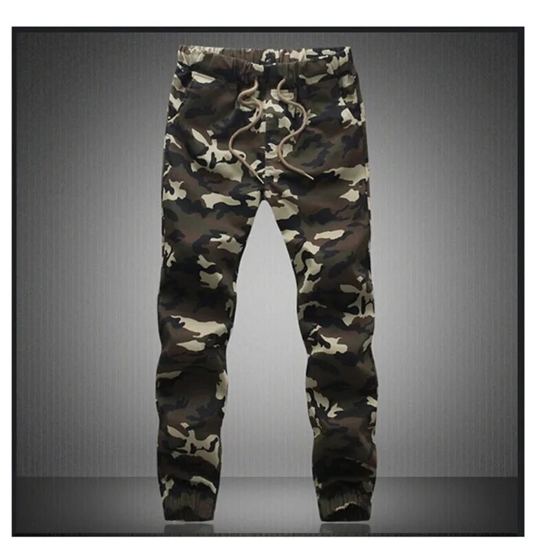 M-5X 2023 Mens Jogger Autumn Pencil Harem Pants Men Camouflage Military Pants Loose Comfortable Carg
