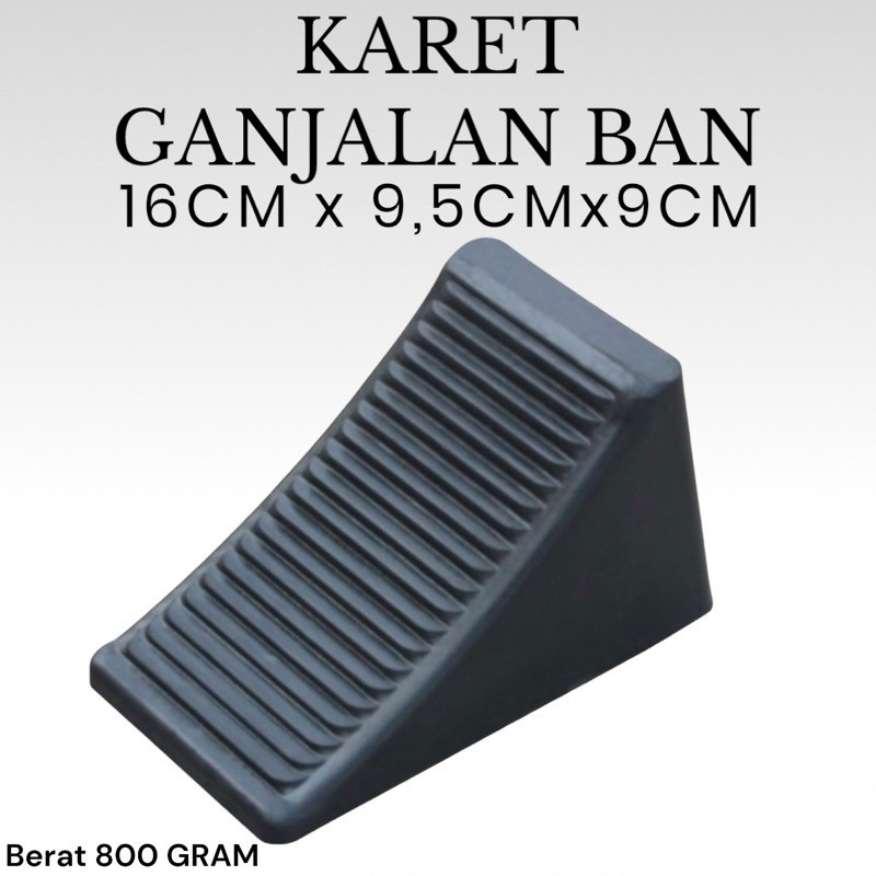 Ganjelan Ban Mobil / Karet Ganjalan Ban / Penahan Ban Mobil Parkir